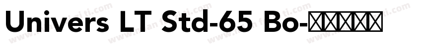 Univers LT Std-65 Bo字体转换